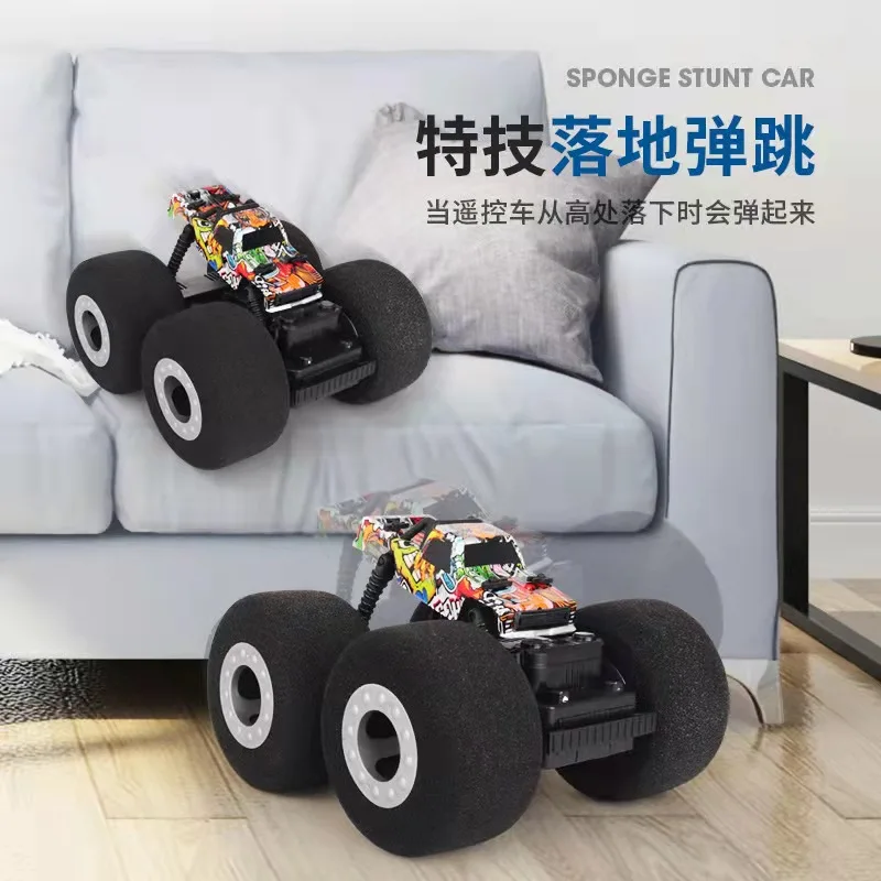Stunt Shot Carro Control Remoto Llantas De Esponja RC Drift Car