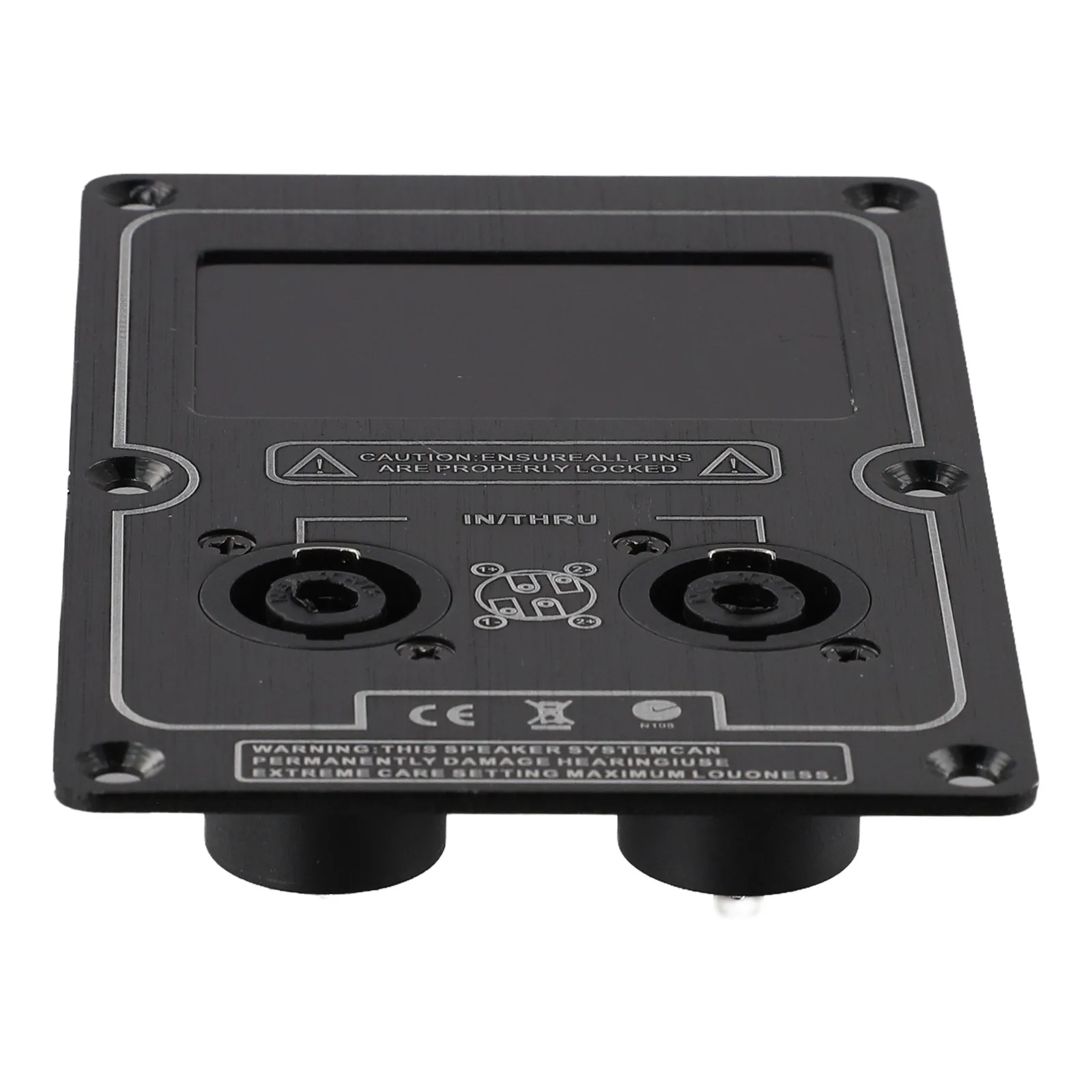 Junction Box Back Panel Plate Versatile Use Socket Junction Box Clip Functional Large For Speaker Cabinet Black Prarts