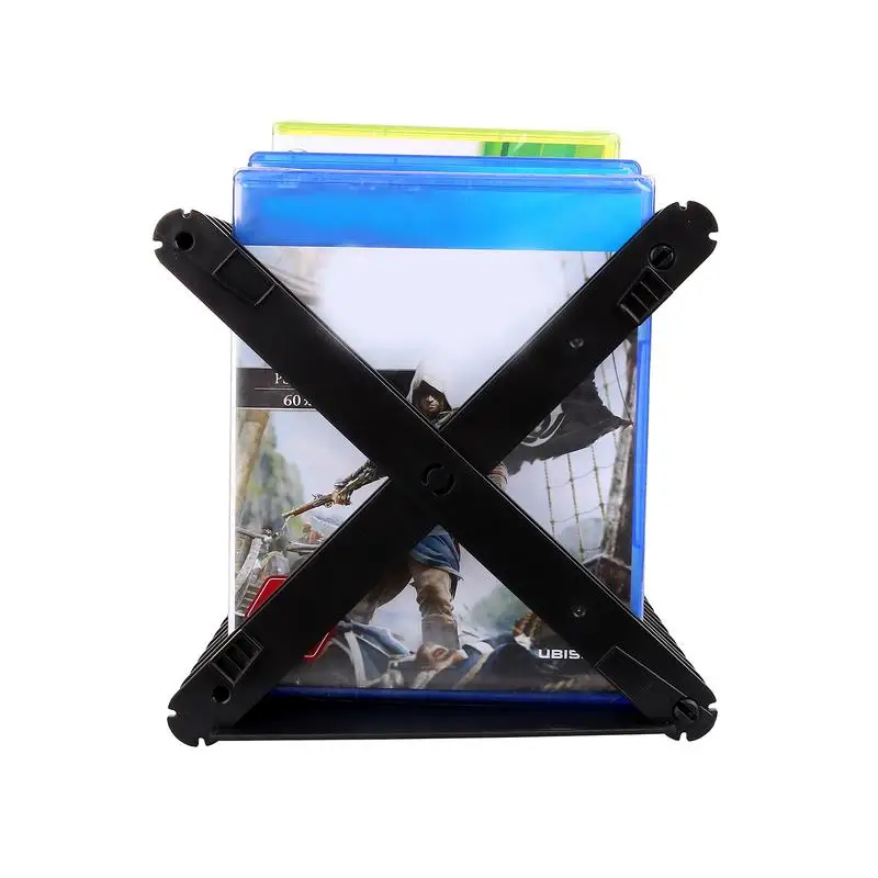 Playstations4 게임 디스크 랙 PS4s PS5s 디스크 스토리지 디스플레이 스탠드, 브래킷 홀더 액세서리 PS4s 슬림 프로 게임 디스크 박스