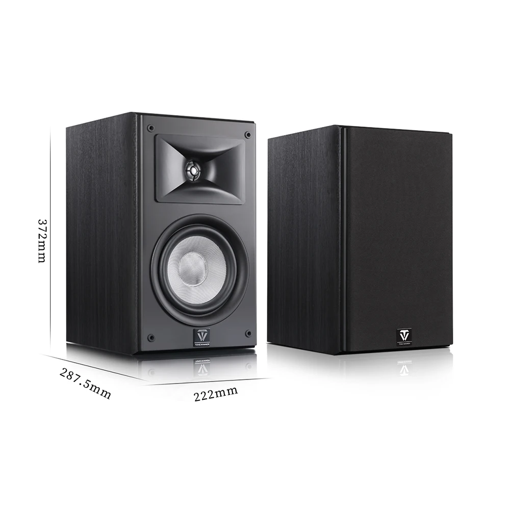 Wooden Bookshelf Soundbar Speakers Home Theatre System Karaoke Speakers Passive Home Cinema