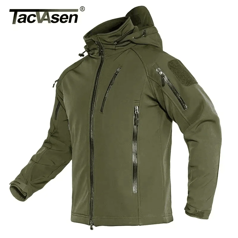 TACVASEN Fodera In Pile Invernale Parka Impermeabile Uomo Sci