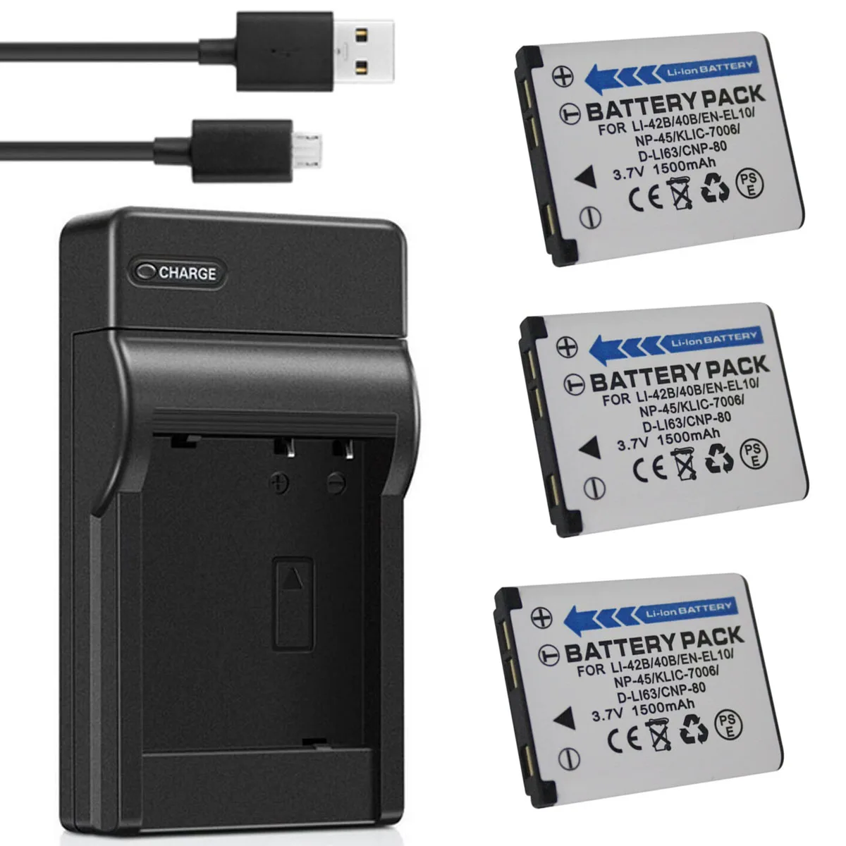 Battery Pack + Charger For Fujifilm FinePix Z30, Z31, Z33WP