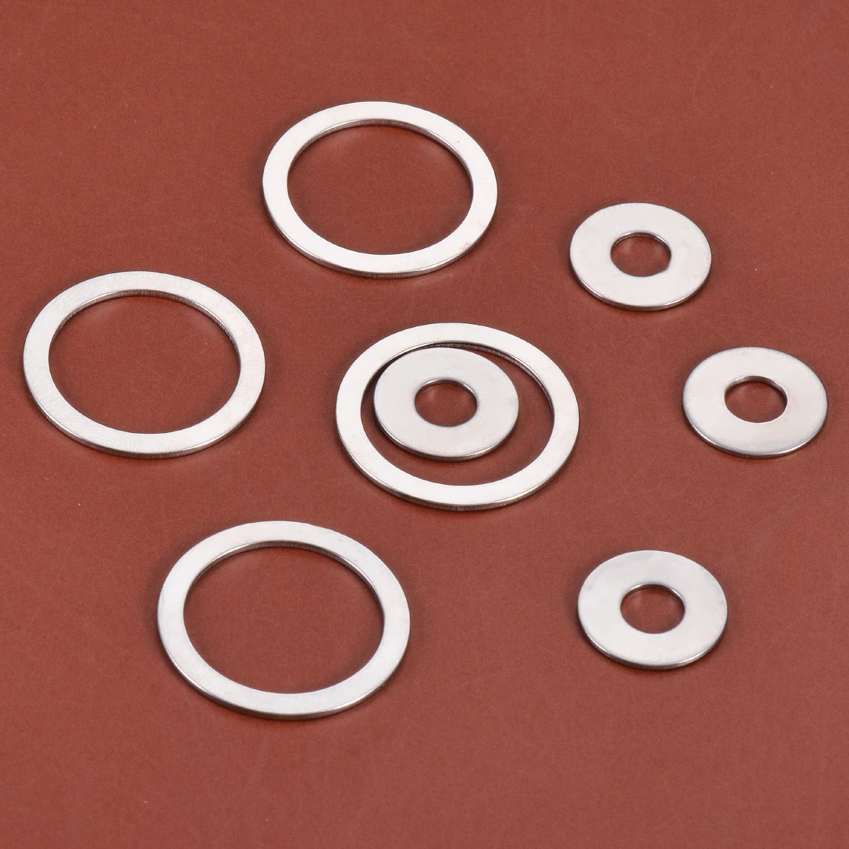 

20/50/100pcs Stainless Steel Round Charms Connectors Closed Rings for DIY Jewelry Making Supplies Findings Accessories