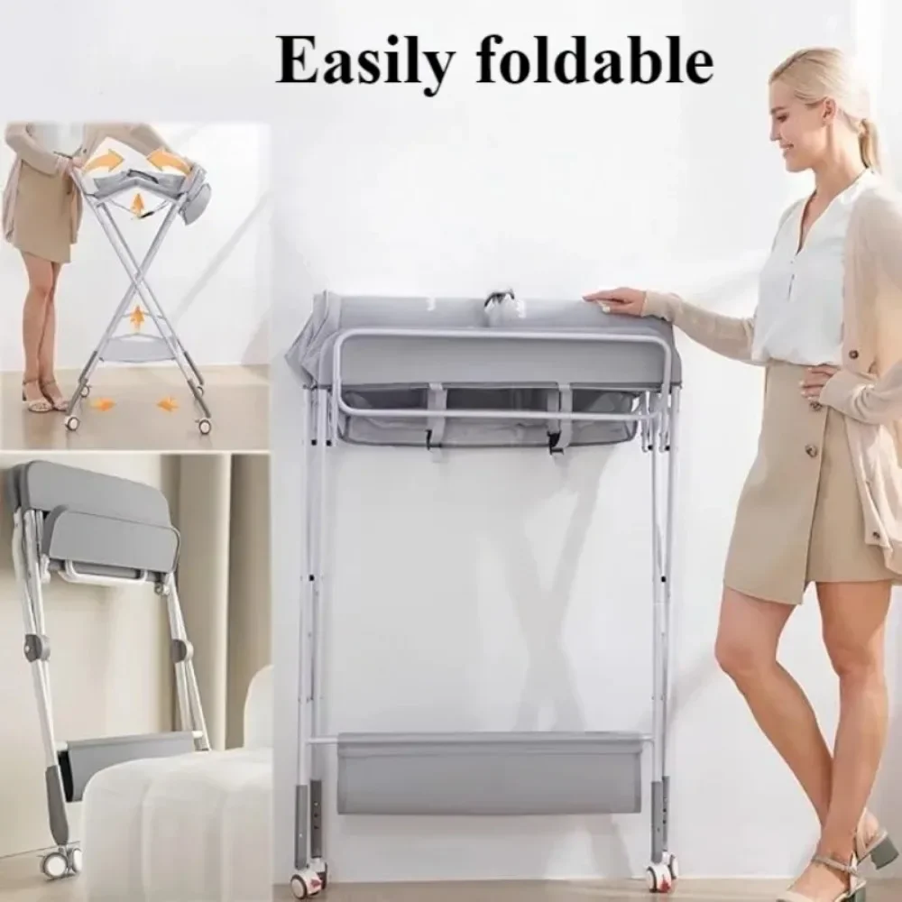 Diaper Care Baby Changing Table Height Adjustable Folding