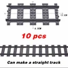 NEW City Trains Flexible Tracks Soft Straight Curved Rails Switch Building Block Creative Models Railways Toys For Kids Gifts 6