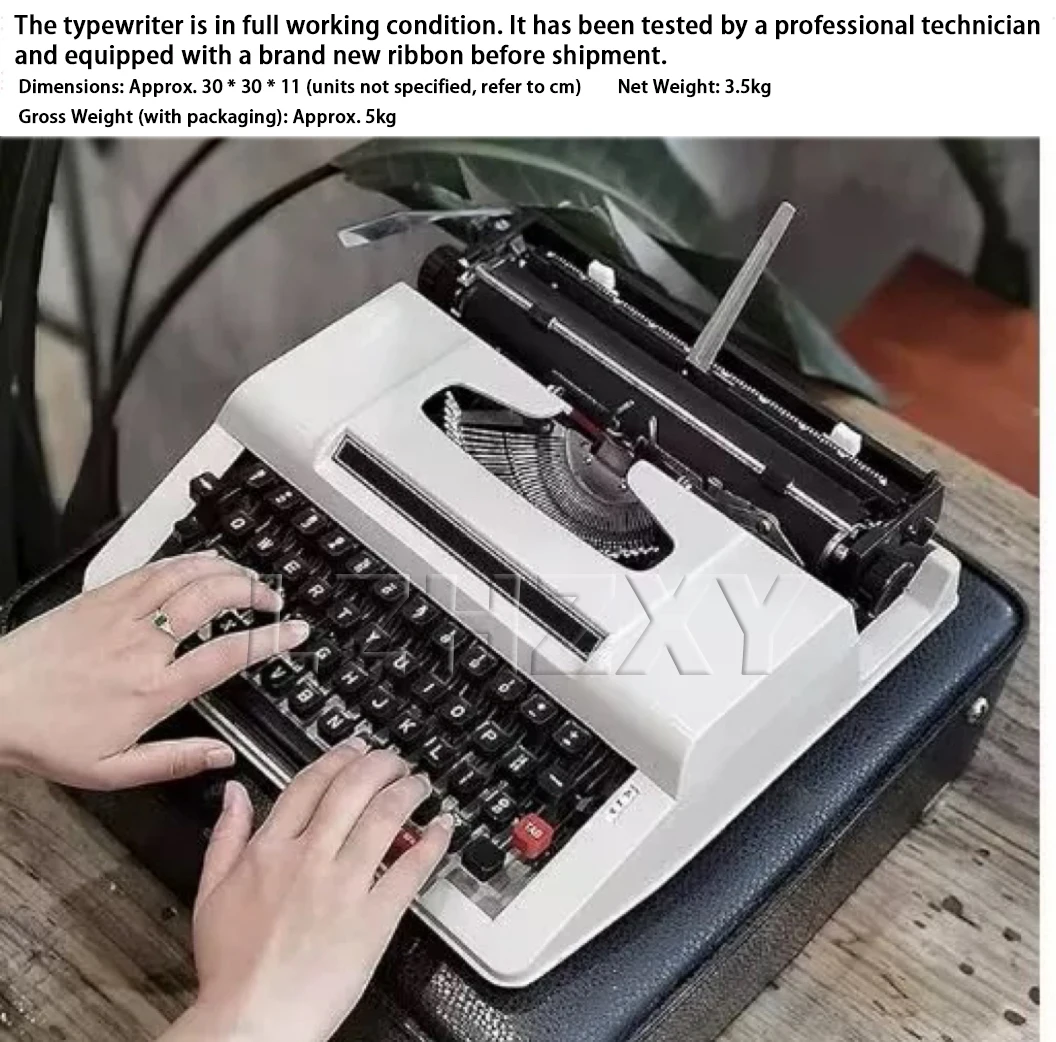 Working Retro Mechanical Typewriter literary Gifts Mechanical keyboard Small Exq