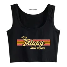 

Duradour charm top female harvest stay trippy little hippie print tank tops