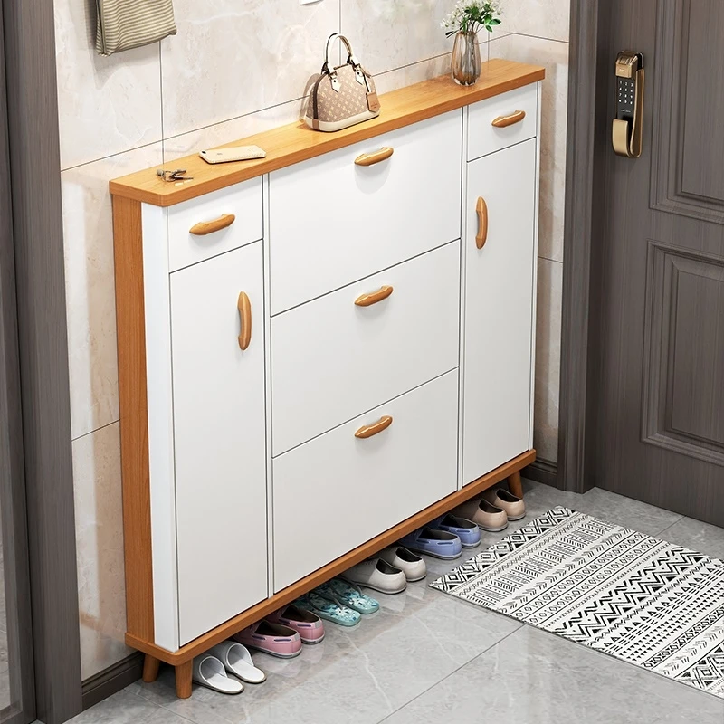 

Storage Living Room Shoe Cabinets Wood Vertical Free Shipping Dorm Shoe Rack Shelf Balcony Meuble A Chaussure Luxury Furniture