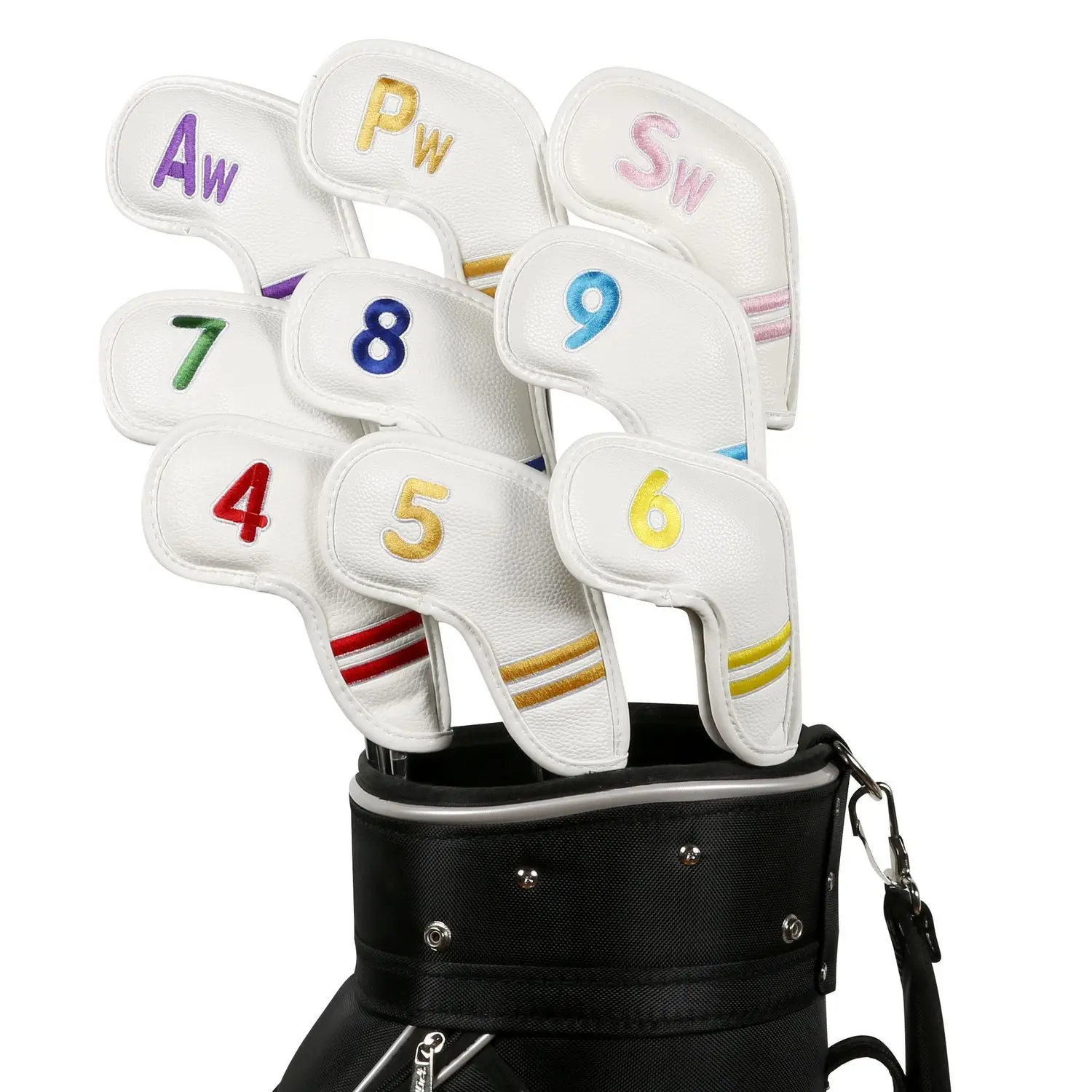 Accessories Protector Case Protective Cover Embroidery 4-9,P,S,A Golf Iron Headcover Head Cover Golf Club Cover Golf Headcovers