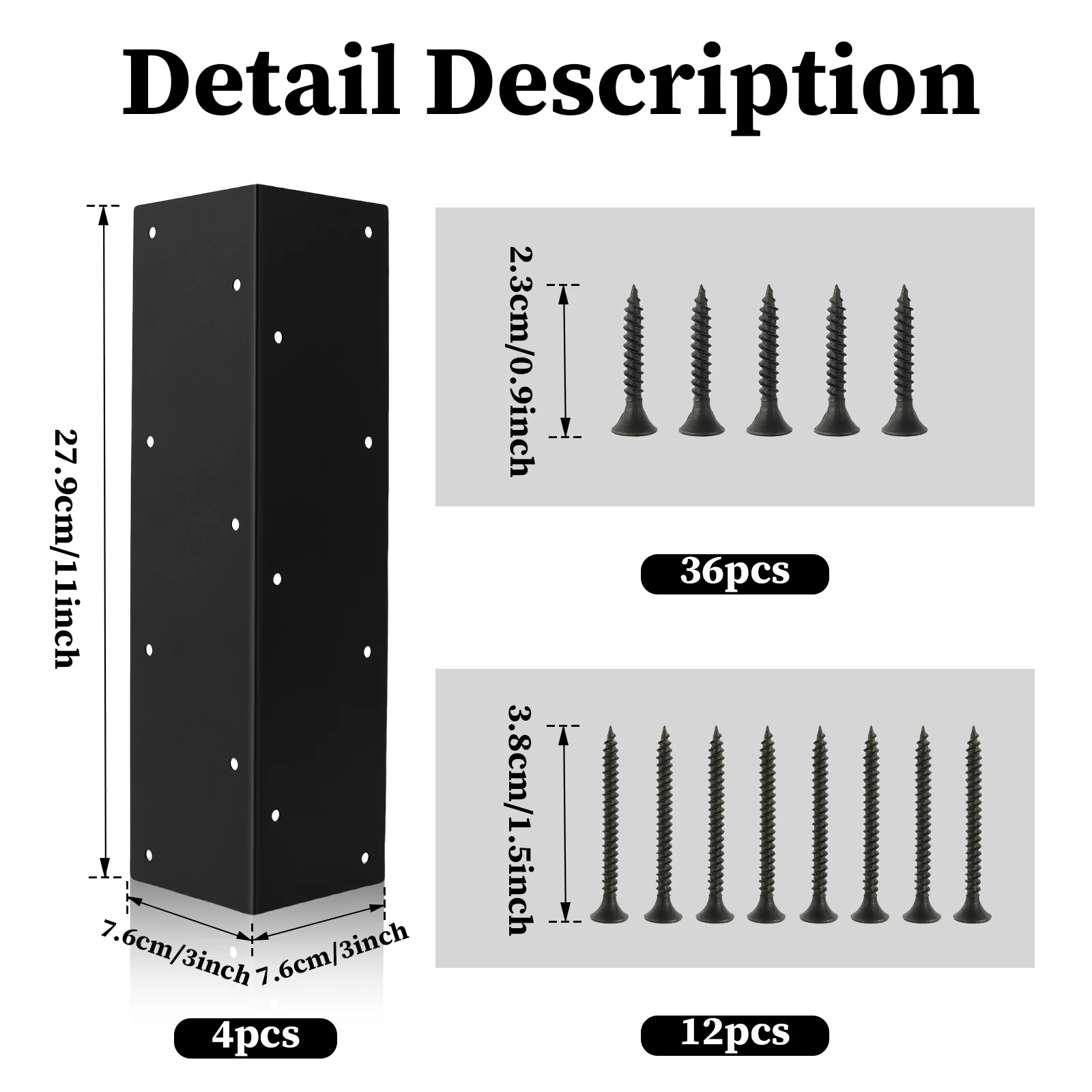4Pcs Garden Bed Corner Bracket Noise Free Metal Garden Bed Corner Bracket Connector with Screws Rustproof Furniture Right Angle