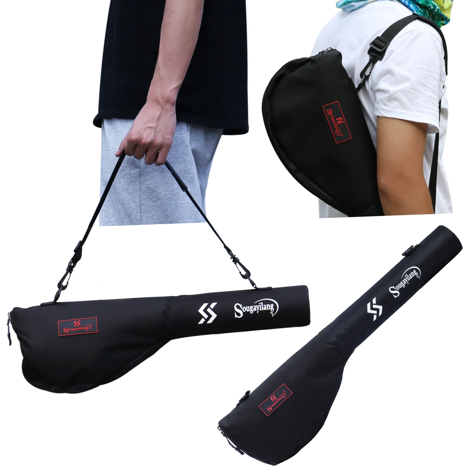 Sougayilang Fly Fishing Rod and Reel Full Kit 5sections Carbon Fly Fishing Rod and 5/6 Reel Perch Fly Fishing Suitable for Pesca 3