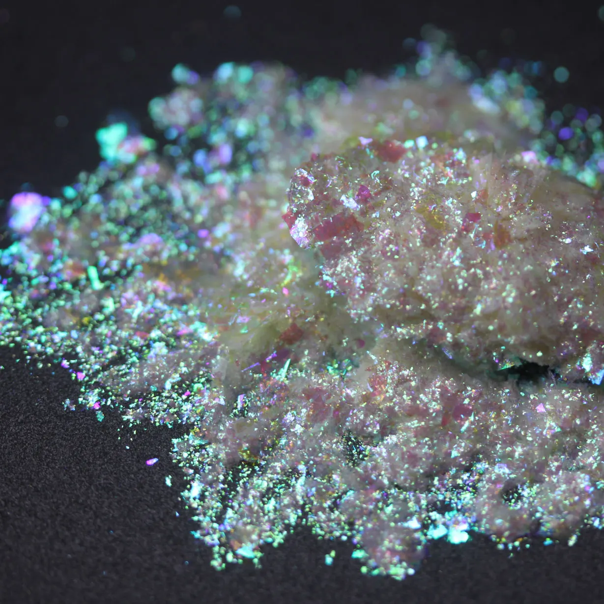 오팔 무지개 빛깔 화이트 글리터 파우더 화장품, 메이크업 립글로스 바디 에델바이스 페인트 수지 텀블러, 도매 벌크 믹스