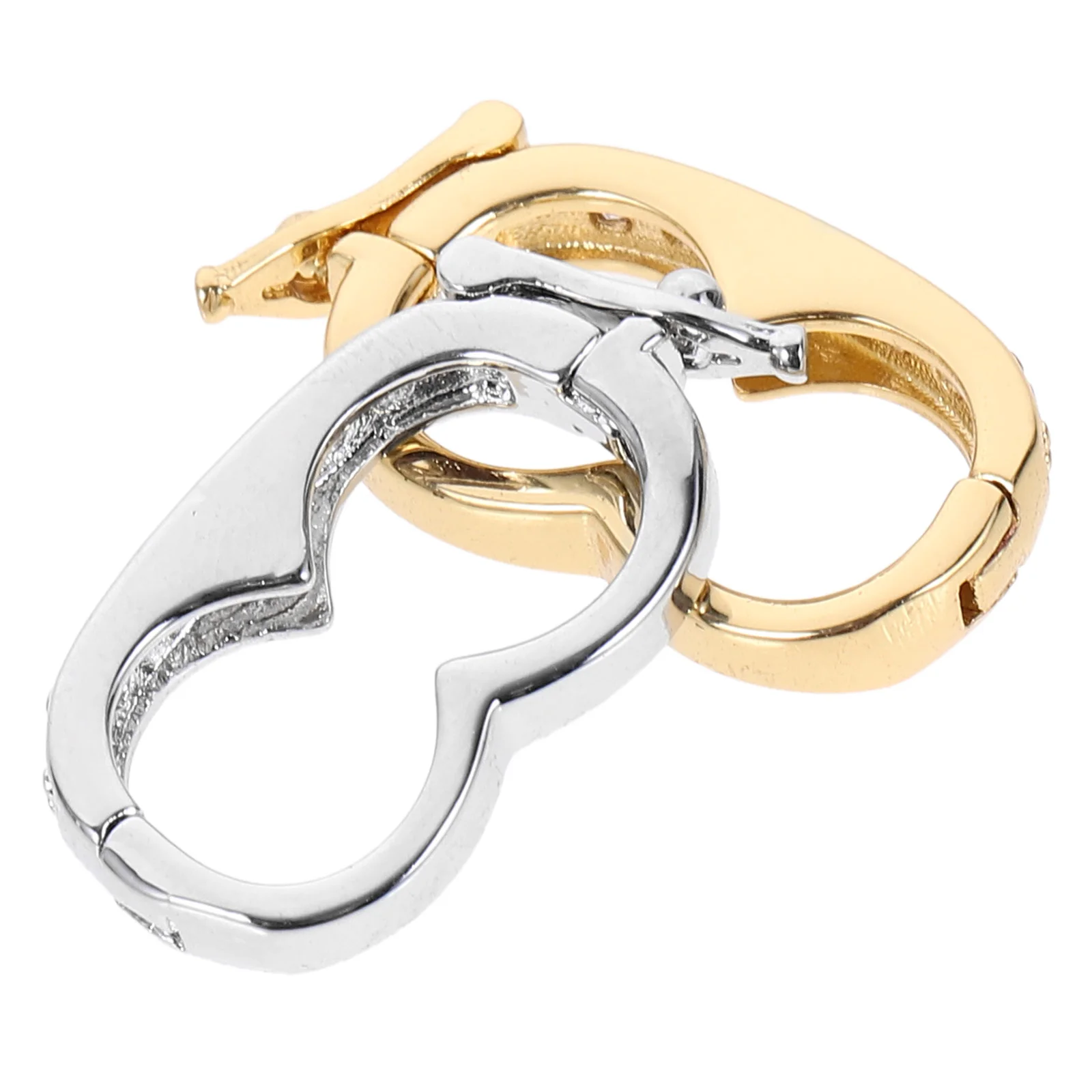 

Jewelry Peanut Buckle Echancer Clasps Necklace Connecting Necklaces Pearl Shortener Diamond End cap