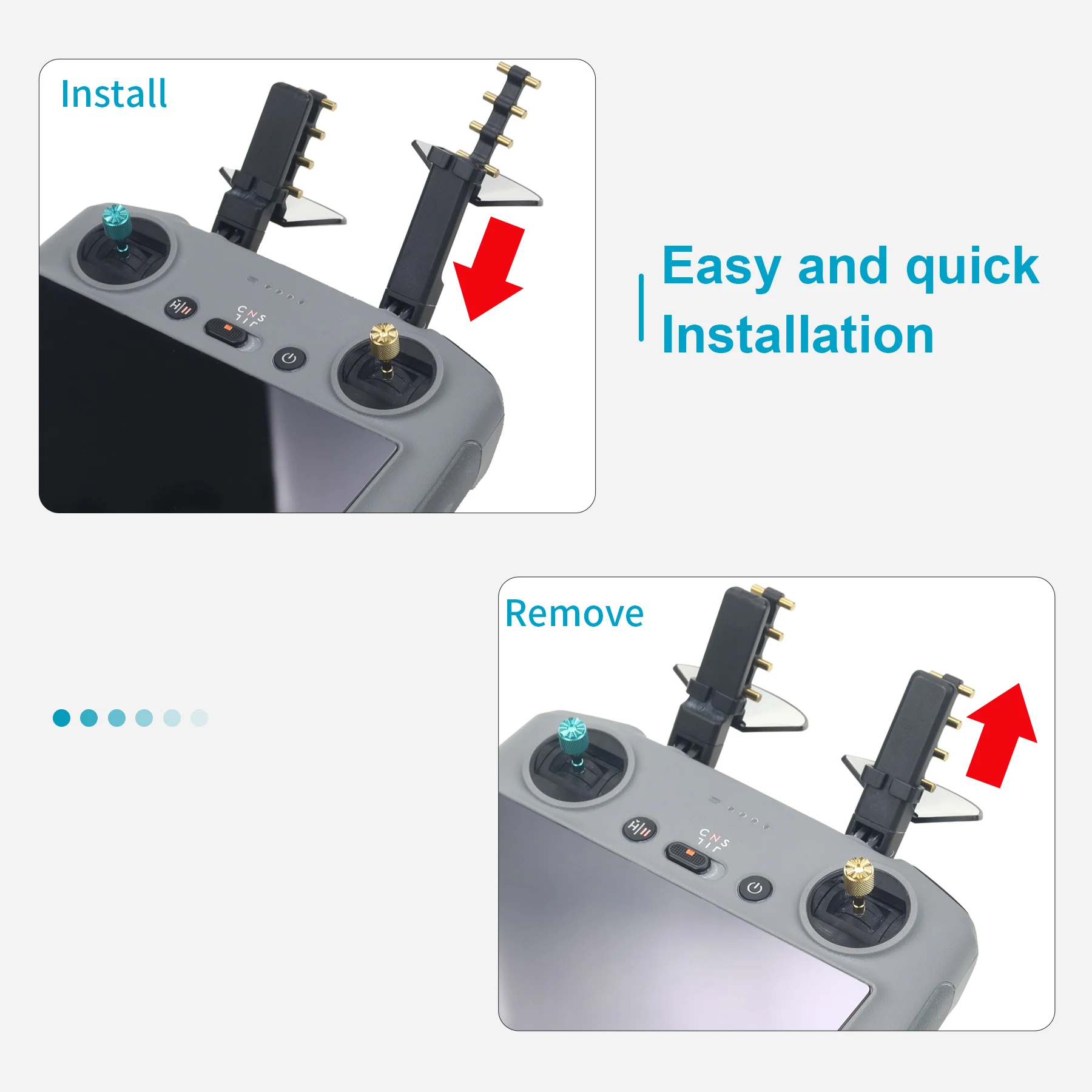 Amplificateur d'antenne pour télécommande DJI RC 2 / RC Pro - Portée étendue
