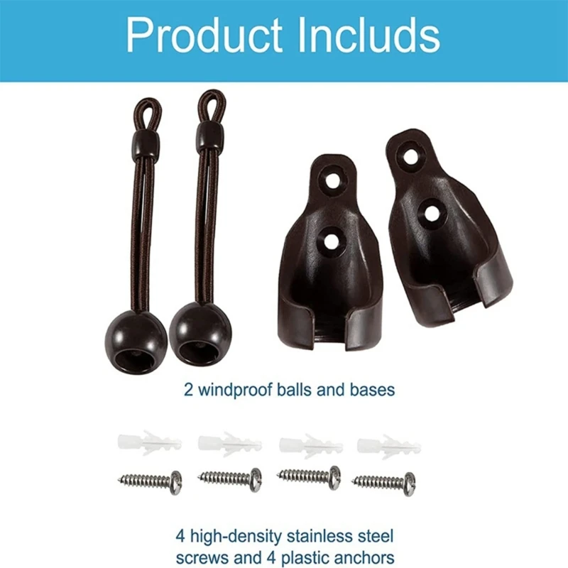 Universal Bungee Kit for Exterior Sunshades Outdoor/Indoor Roller up Blinds Replacement Shade Bungee Kit Dropshipping sunshade bungee kit