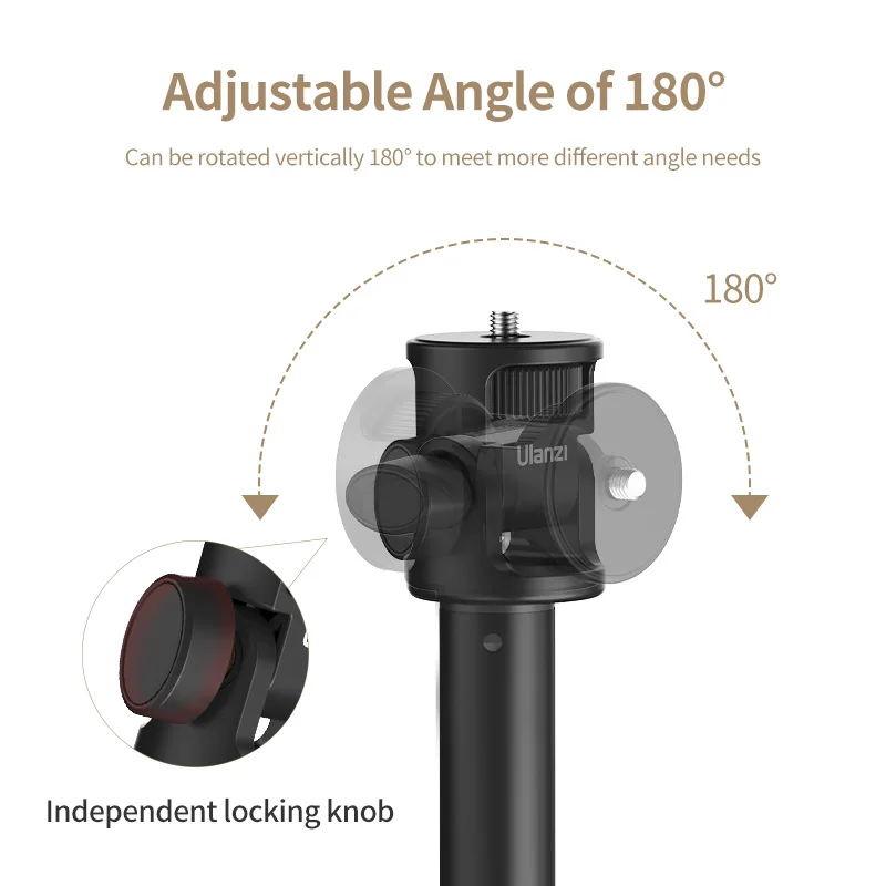 Ulanzi-trípode extensible de MT-79, con tornillo de 1/4 pulgadas, para cámara DSLR, teléfono inteligente, luz de relleno, micrófono