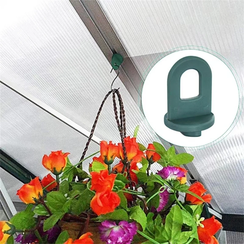 Greenhouse Twist Clips Greenhouse Hook Hanger Planter Clips Hook Accessories 50Pcs for 87HA