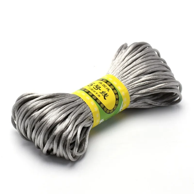 Premium Nylon Satin Cord for Jewelry and Crafting - 2.5mm, 20m