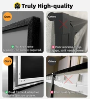 VisualMr Hot Fresnel 5.0 Pro UST ALR Projection Screen 1CM Fixed Frame 4K 8K Ambient Light Rejecting Best for Short Projectors - Image 6