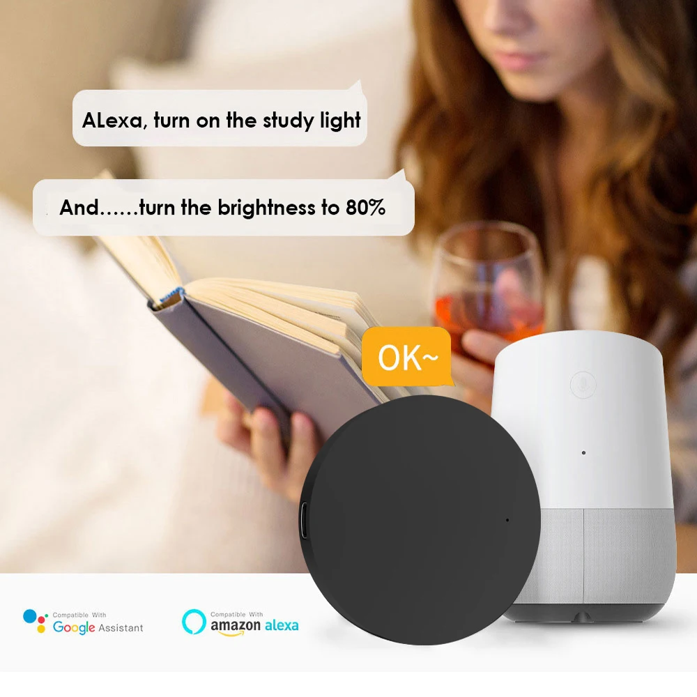 Xiaomi Tuya IR WiFi Remote Control Smart Universal Infrared Smart Home Control TV DVD AUD AC Works With Alexa Google Home Alice smart infrared remote