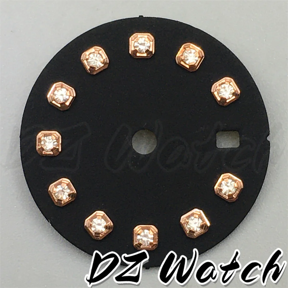Stunning 20.5mm Multicolor Sunburst Watch Dial with Diamond Markers and Date Window