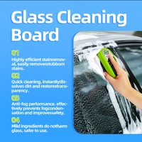 Car Glass Oil Film Remover Automotive Glass Sponge Cleaning Brush Front Inner Windshield Glass Oil Film Cleaner For Car Cleaning 2