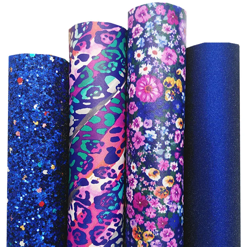 Faux Leather Fabric Bows Glitter Faux Leather Fabric Metallic