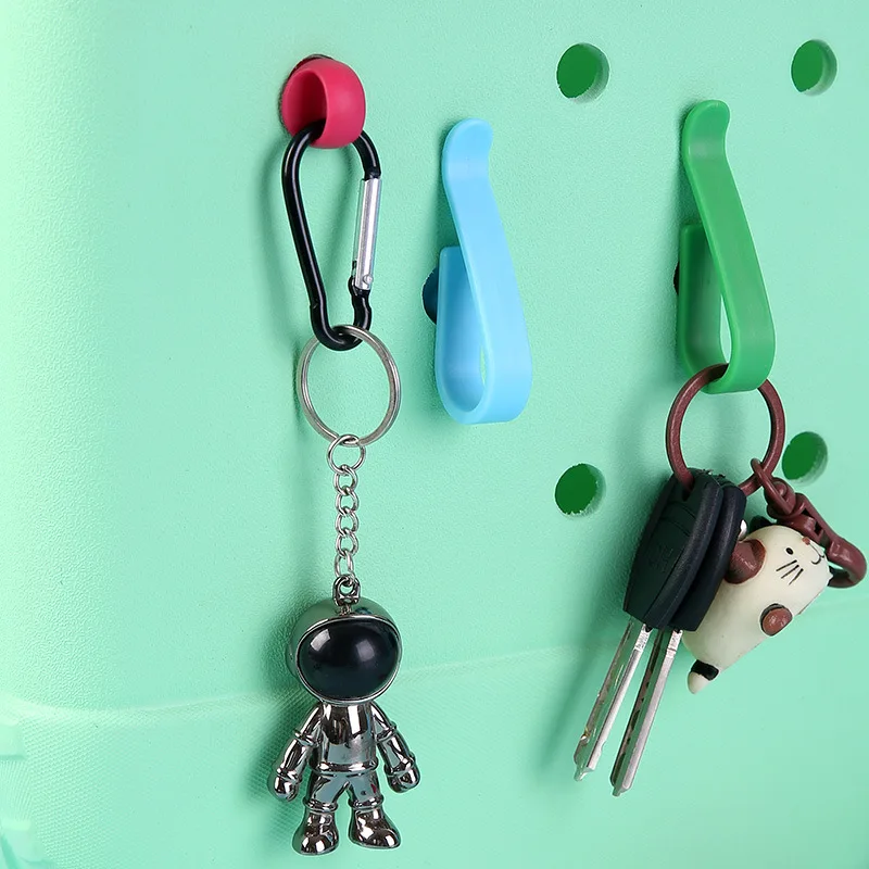 3 pcs/lot DIY hooks couple charm buckles key chain fit for bogg bag beach accessories DIY phone decorations