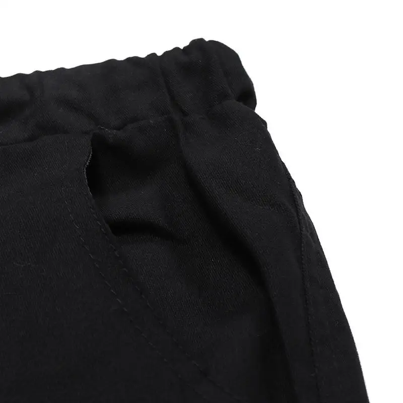 Description Picture 4 of item1 PC New European Size Men's Leather Tie Belt Casual Pants Asian Men's Solid Color Work Pants Men