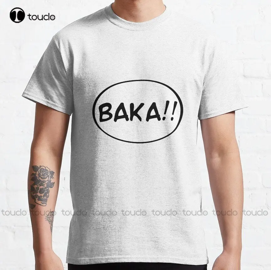 

Baka!! Classic T-Shirt Custom Aldult Teen Unisex Digital Printing Tee Shirts Funny Art Streetwear Cartoon Tee Custom Gift Xs-5Xl