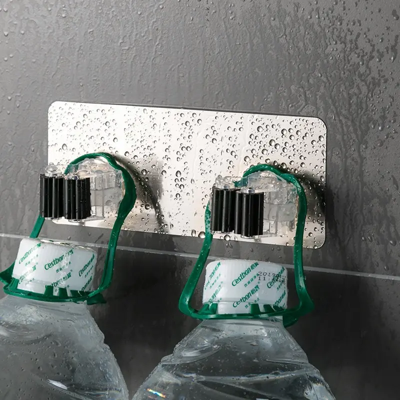 Wall Holder 1pc Non Punching Roller Mop Clamp Kitchen Broom Umbrella Holding Rack Strong Scarless Wall Hang Load Bearing Clips Multipurpose