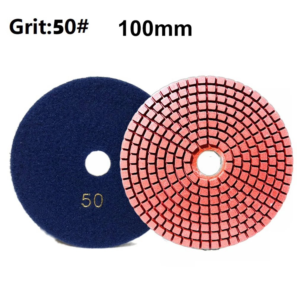 1 Pc 4inch 100mm Polishing Pad Dry/wet Diamond Grinding Wheel Flexible