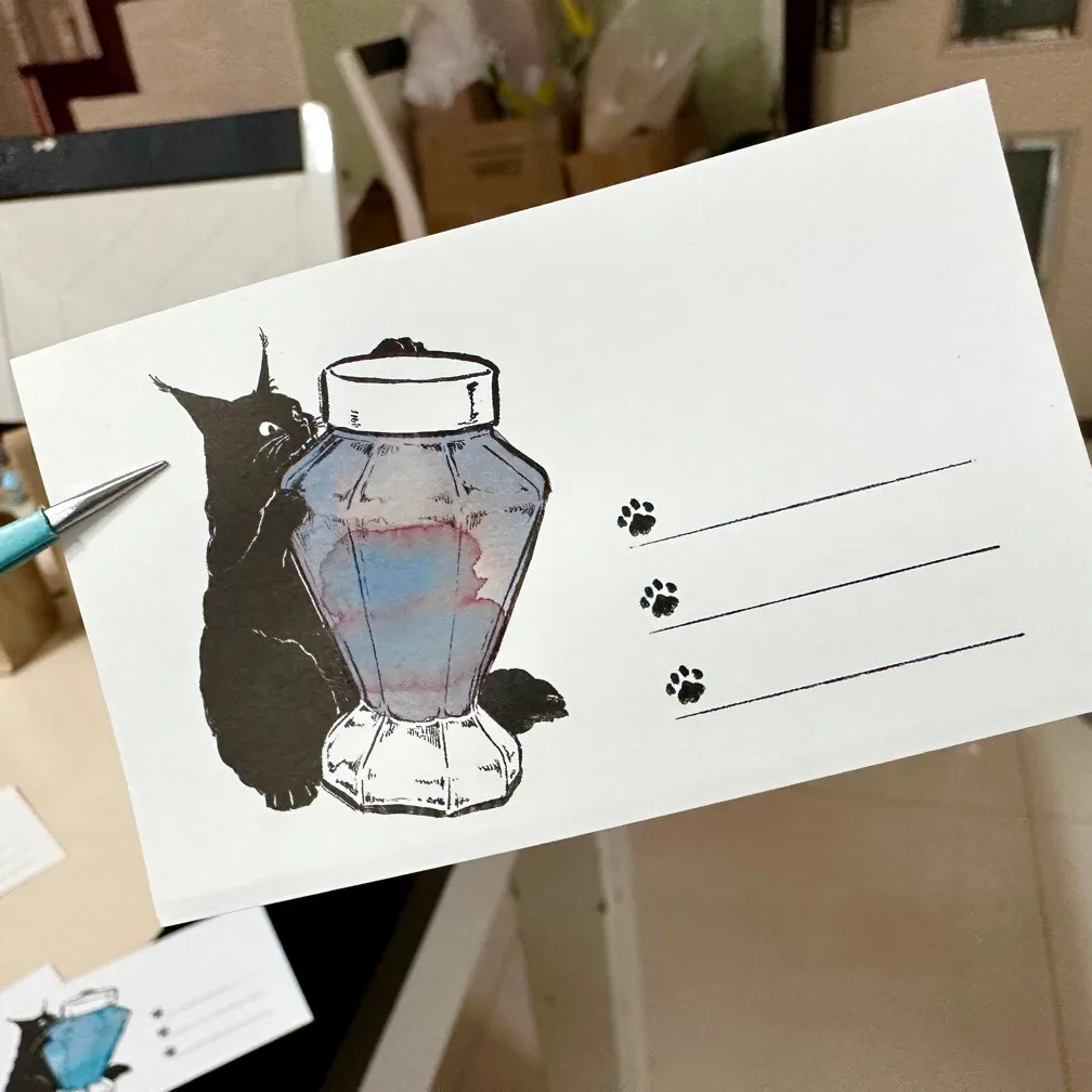 Zoo Ink, YAYA, 컬러 염료 만년필 잉크, 크로마토그래픽 잉크, 30ml