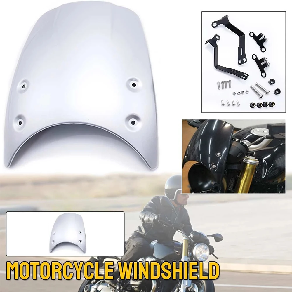

Ветровое стекло для Мотоцикла BMW R NINE T R9T 14-17, алюминиевый передний экран, ветровой экран, ветрозащитные аксессуары