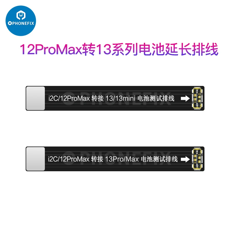 I2C BR-11 13 Battery Data Corrector, Reparação da bateria Cabo Flex, 100% Fix, bateria não genuína, erro de aviso, iPhone 11-14Pro Max