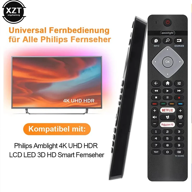 Remote Control Replacement 398GR8BDXNEPHH For All Philips Ambilight 4K Smart LED TV