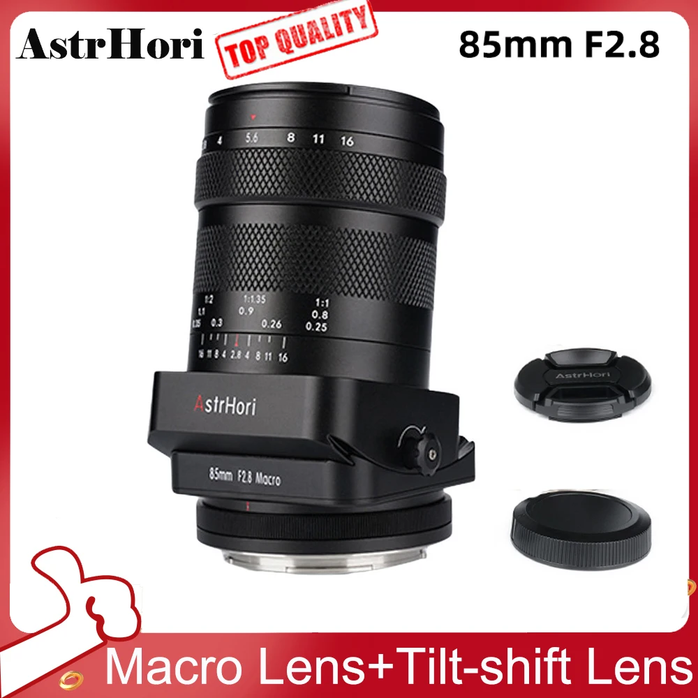 Astrhori 85Mm F2.8 Full Frametilt-Shift Macro Obiettivo Fotocamera Messa A Fuoco Manuale Per Nikon Z Sony Canon R Panasonic Sigma Leica L