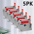 5PK Black on Red