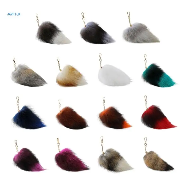 

Foxes Furs Tail Pendant Keychain Fashion Tassels Keyring Bag Charm Keys Holder