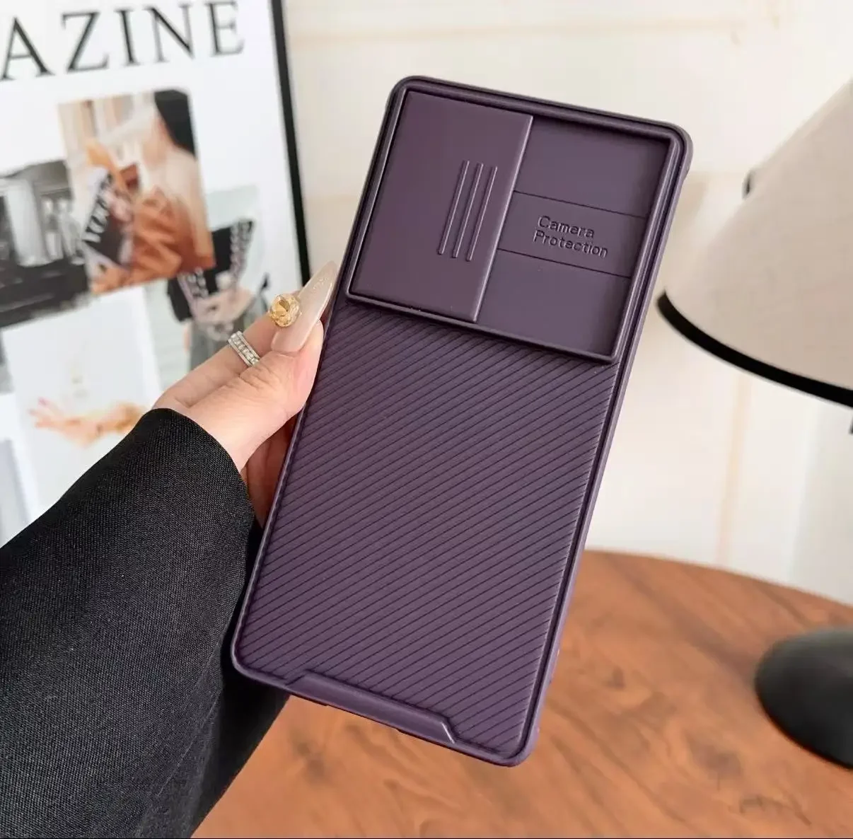 Premium Shockproof Magnetic Protective Case with Sliding Lens Cover