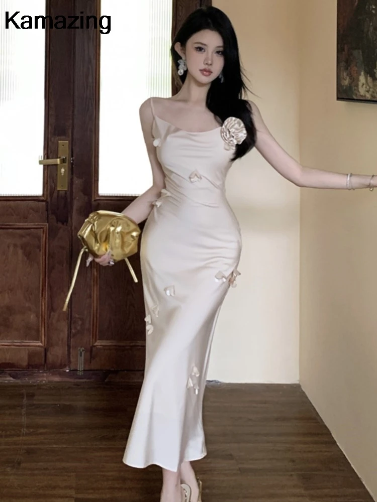 Firerie Women's Simple Elegant Detailed Romantic Wedding Party Holiday Casual Dra | ChicGrl