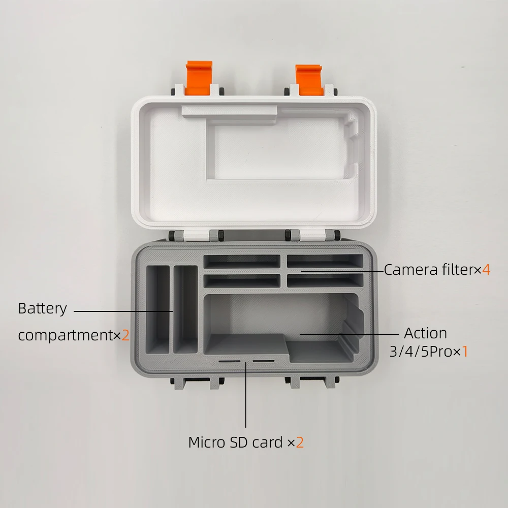 Étui de transport pour DJI Action 5 Pro/4/3 - Protection PETG, léger 150g