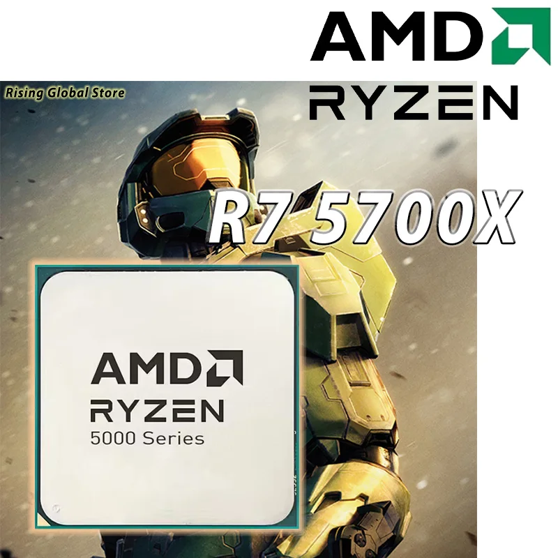 AMD Ryzen 7 5700X R7 5700X Eight-Core Sixteen-Thread 3.4 GHz PCIE4.0 65W 7NM L3 = 32M 100-000000926 Socket AM4 No Fan