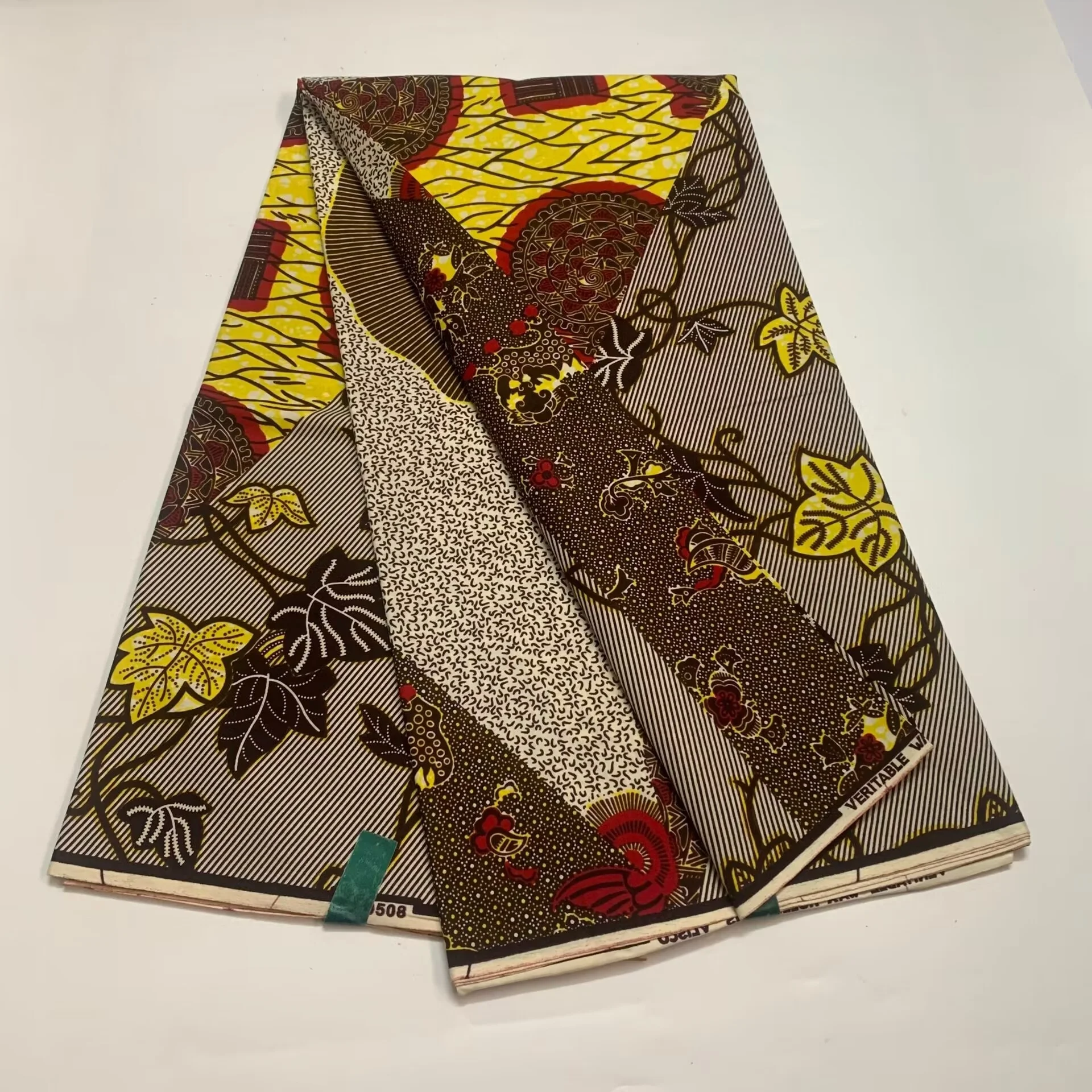 

New Arrival Hot Sale African Wax Original Fabric Cotton Material Nigerian Ankara Block Prints Batik High Quality Sewing Cloth
