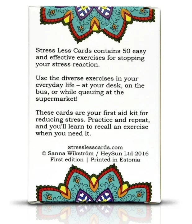 Cartas Stress-Less, Ajuda a Aliviar o Estresse e a Ansiedade, Natal, Dia das Bruxas, Presentes de Ação de Graças