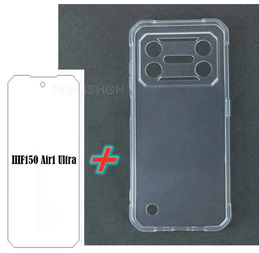 Protective Glass For IIIF150 Air1 Ultra 6.78"  Case Silicone Clear Cover For 150 IIF150Air1 ultra Tempered Glass 2