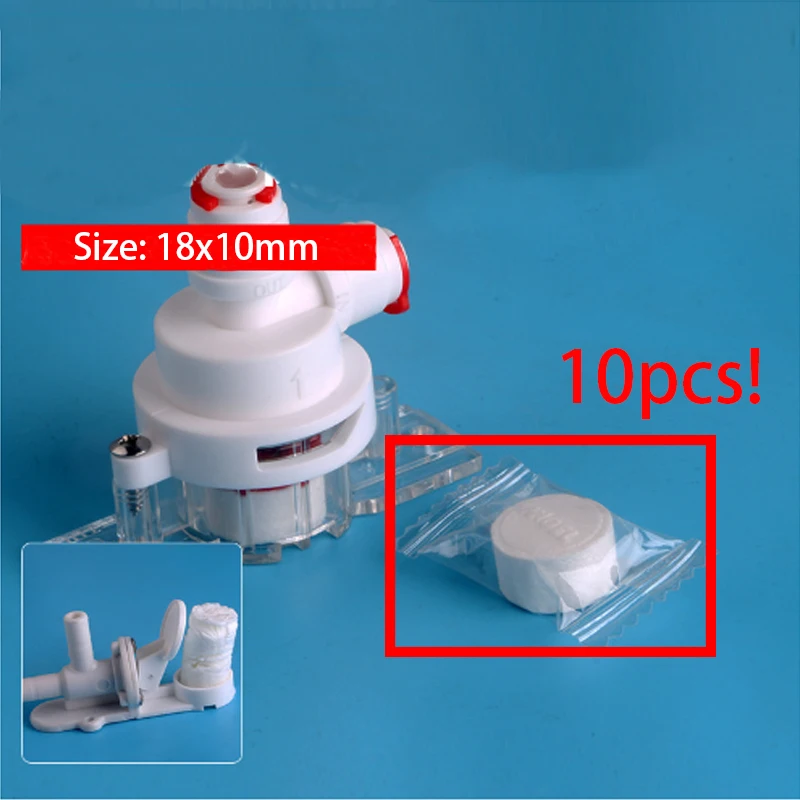 10pcs Thickened Compressed Expanded Cotton For Reverse Osmosis Water Leak Detector Sensor Cut Off Water 18x10mm compressed cotton