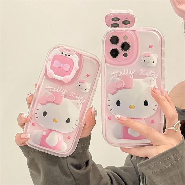 CUTEBLINGCASES — Pink with black polka dots, hello kitty and chanel  inspired iphone 4/ 4s case