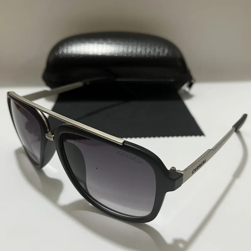 

2023 Brand Retro Oversized Square Sunglasses for Women Men Vintage Shades UV400 Classic Large Metal Sun Glasses