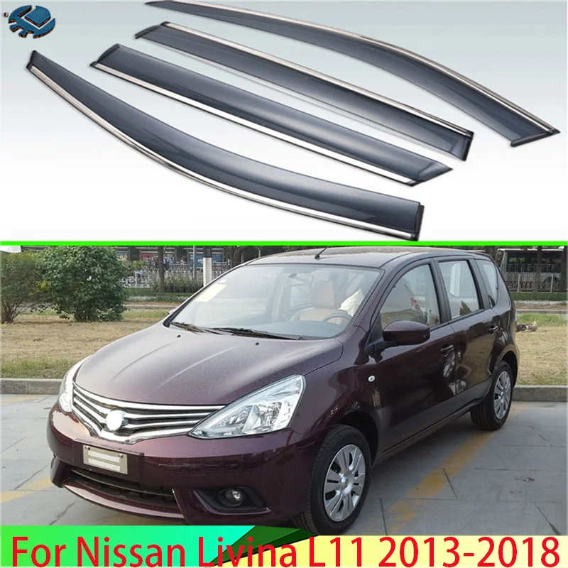Для Nissan Livina L11 2013-2018 пластиковый Наружный козырек вентиляционные оттенки Защита